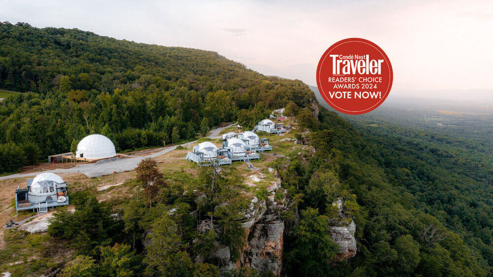 Bolt Farm Treehouse makes ballot for Condé Nast Traveler's Readers' Choice Awards!